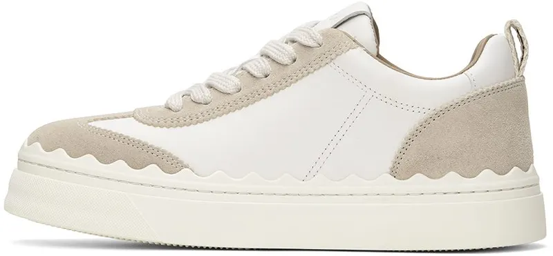 Chloé White & Taupe Lauren 90Z White – Beige 1 (CHC22W700AR)