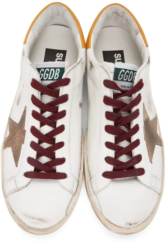 Golden Goose White & Yellow Super-Star Classic WHITE/BEIGE/GOLDEN (GMF00101.F002025.10766)