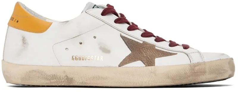 Golden Goose White & Yellow Super-Star Classic WHITE/BEIGE/GOLDEN (GMF00101.F002025.10766)
