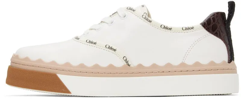 Chloé White Lauren 90Z White Beige (CHC21A488U1)