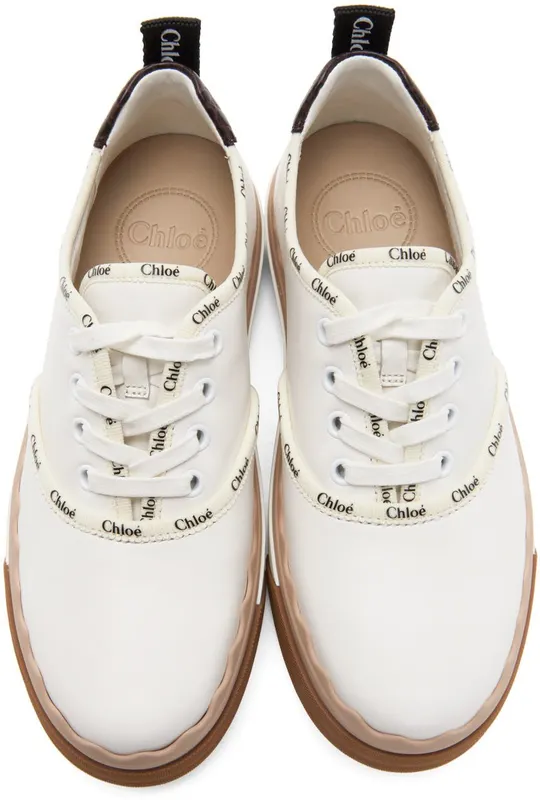 Chloé White Lauren 90Z White Beige (CHC21A488U1)