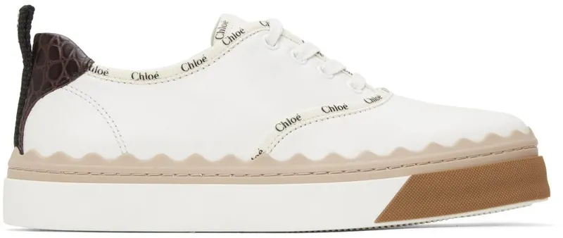 Chloé White Lauren 90Z White Beige (CHC21A488U1)