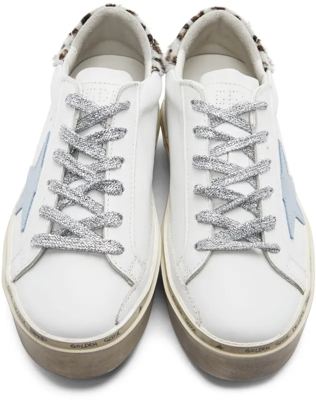 Golden Goose White Leopard Hi Star 10871 White/Powder B (GWF00118.F002441.10871)
