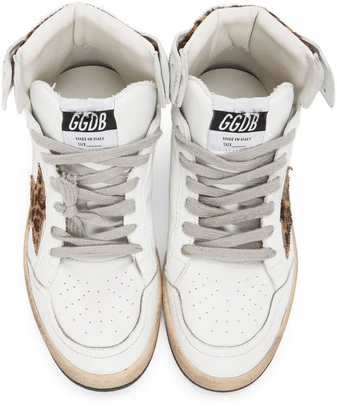 Golden Goose White Leopard Sky Star White (F00230.F002193.10805)