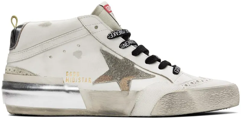 Golden Goose White Mid Star Classic 10917 WHITE/CAMOUFLA (GMF00122.F002589.10917)