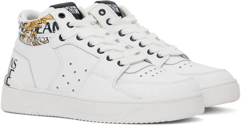 Versace Jeans Couture White Starlight High EG03 WHITE/GOLD (E73YA3SJ7 EZP132)