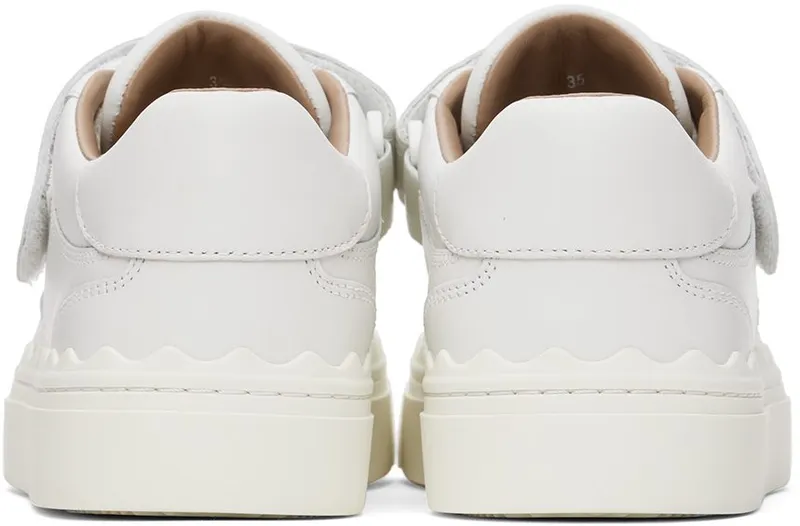 Chloé White Strap Lauren Sneaker 101 White (CHC22W70242)