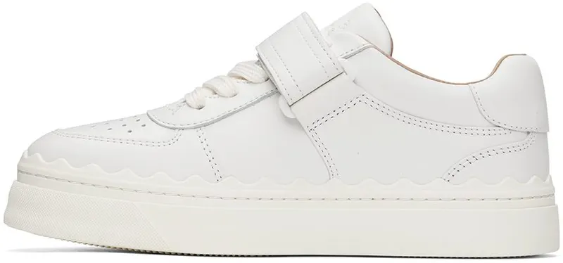 Chloé White Strap Lauren Sneaker 101 White (CHC22W70242)