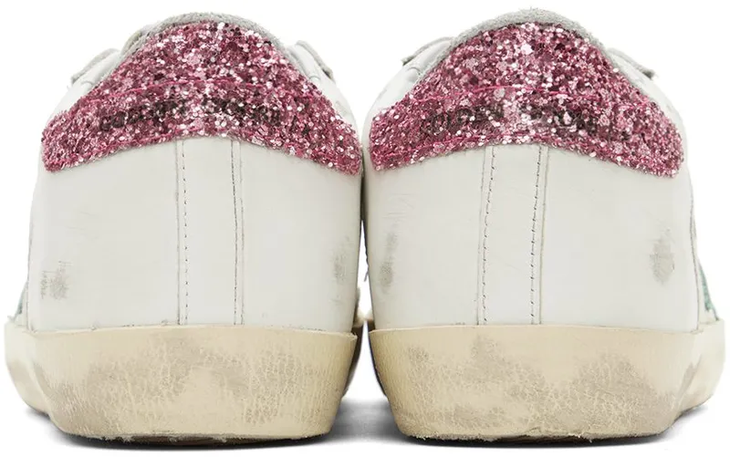 Golden Goose White Super-Star Low-Top 11167 WHITE/AQUAMARI (GWF00103.F003158.11167)