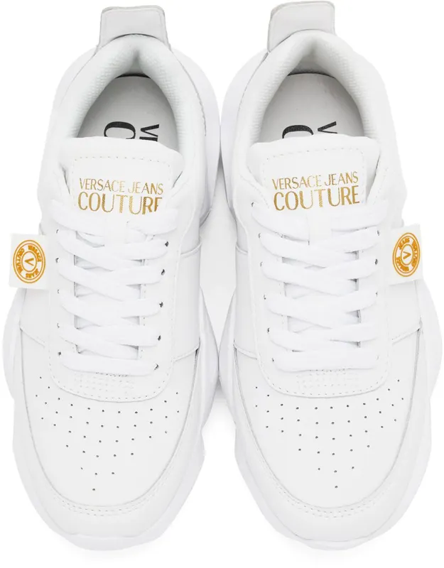Versace Jeans Couture White V-Emblem Gravity Low-Top E003 White (E72VA3SU8EZP013)
