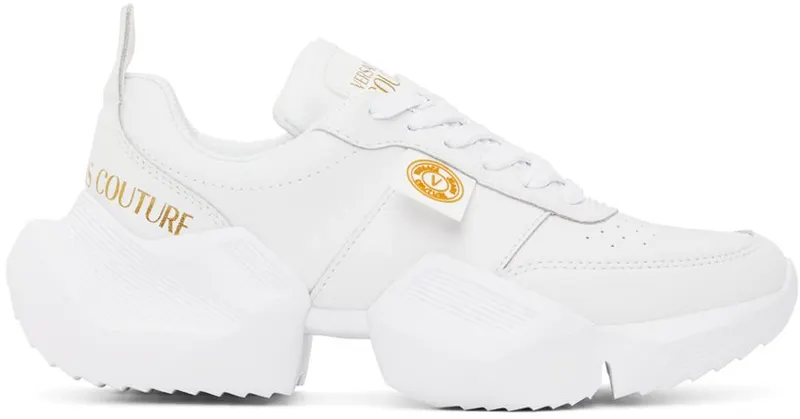 Versace Jeans Couture White V-Emblem Gravity Low-Top E003 White (E72VA3SU8EZP013)