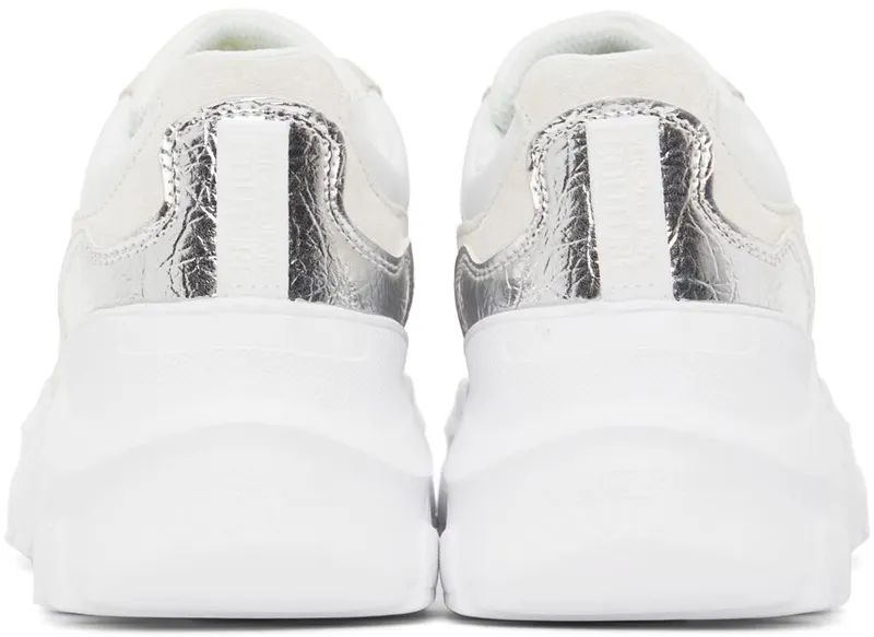 Versace Jeans Couture White V-Emblem Speedtrack Low-Top Ela3 White/Silver (E72VA3SC7EZP090)