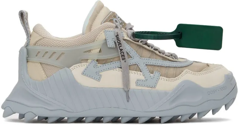 Off-White Beige & Blue Odsy 1000 109 Beige Grey (OWIA180S22FAB0016109)