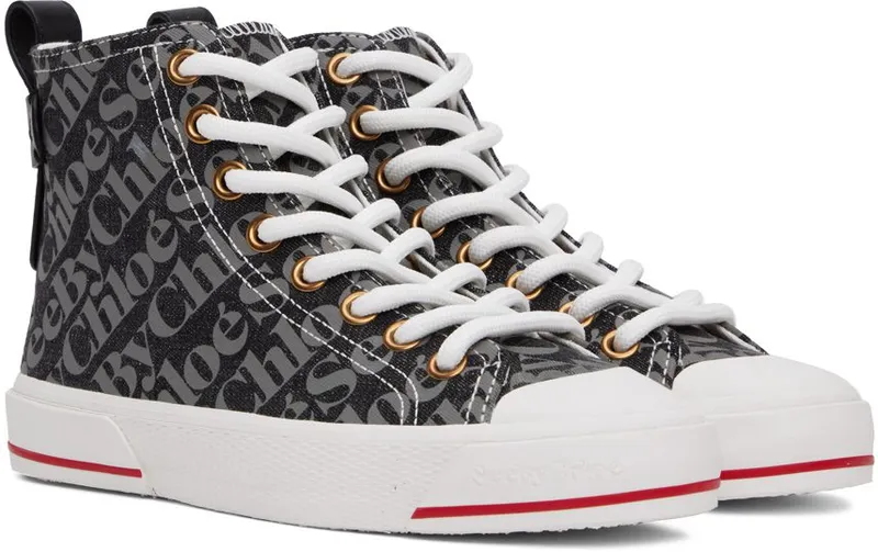 See by Chloé Black & Gray Aryana 10 Charcoal (SB37111A 16130)
