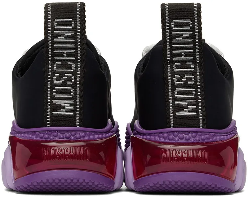 Moschino Black & Purple Teddy Bubble Nero (MA15553G1F MN0 000)