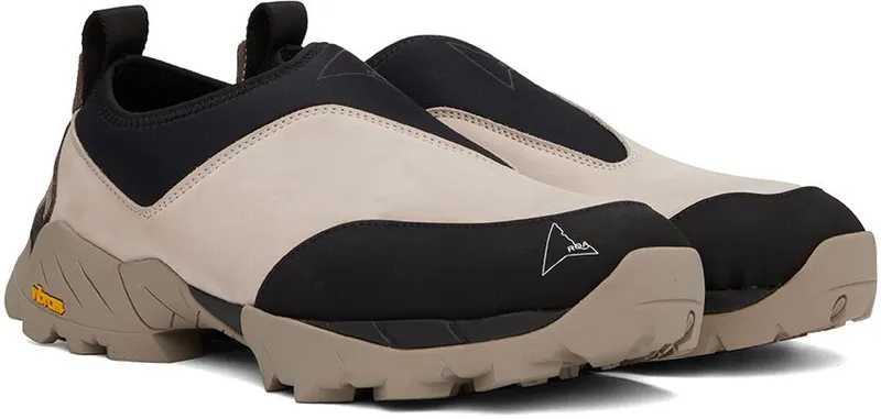 ROA Black & Taupe Slip-On 095 Black/Taupe (SOLE20- 095)