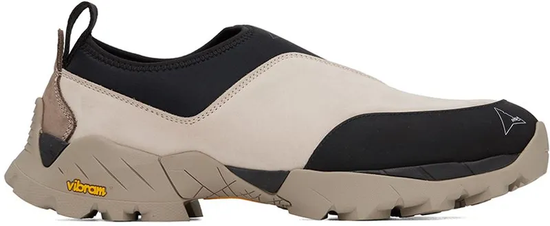 ROA Black & Taupe Slip-On 095 Black/Taupe (SOLE20- 095)