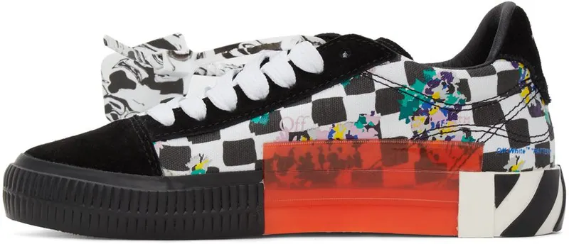 Off-White Black & White Check Vulcanized Black Multi (OWIA178S21FAB0018410)