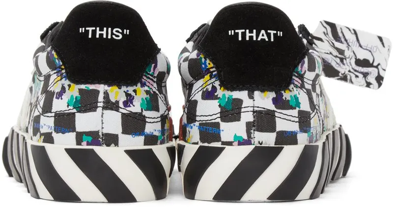 Off-White Black & White Check Vulcanized Black Multi (OWIA178S21FAB0018410)