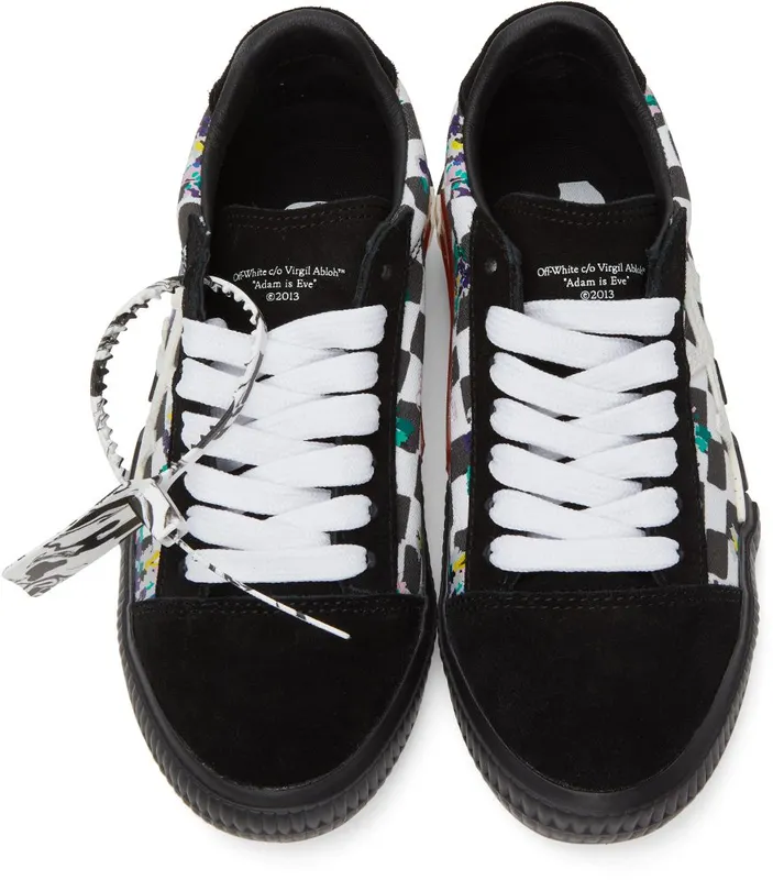 Off-White Black & White Check Vulcanized Black Multi (OWIA178S21FAB0018410)