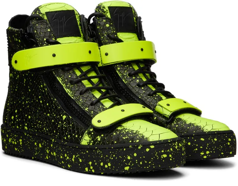 Giuseppe Zanotti Black & Yellow Coby NRO/FLUOGIALLO (RU20034-93229)