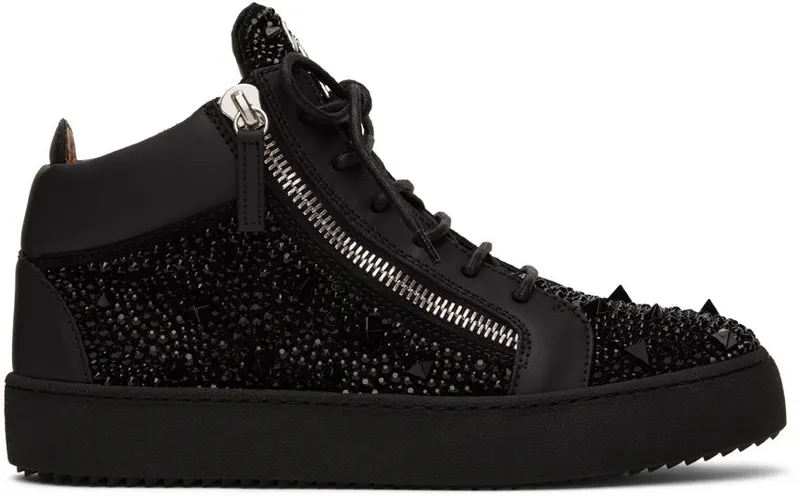 Giuseppe Zanotti Black Camoscio NERO COME RM20037 92 (RU20020-X1375)