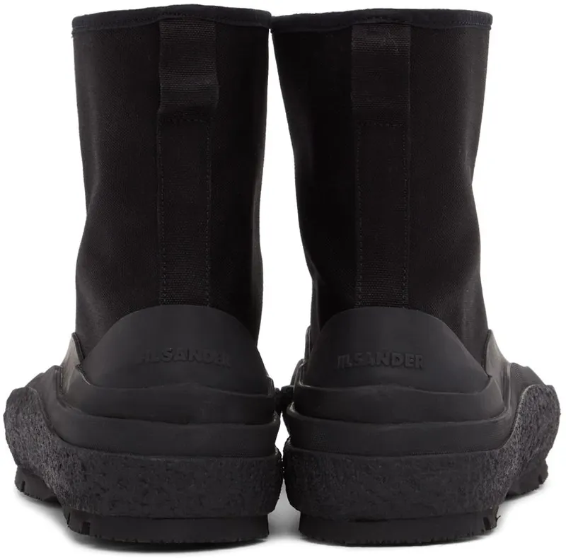 Jil Sander Black Canvas Chunky 001 – BLACK (JI37522A_15605)
