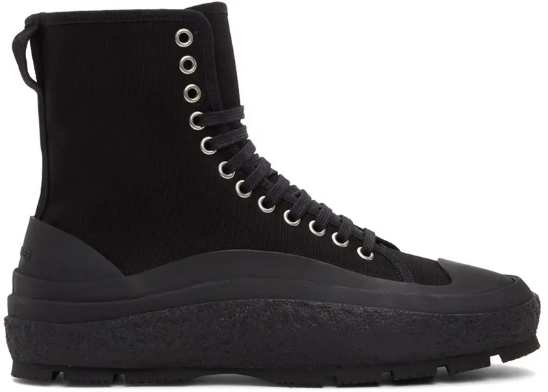 Jil Sander Black Canvas Chunky 001 – BLACK (JI37522A_15605)
