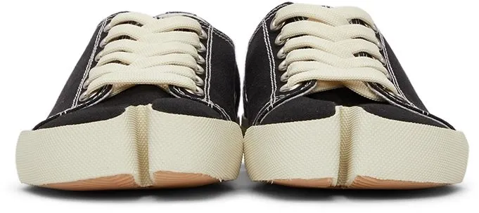 Maison Margiela Black Canvas Tabi T8013 Black (S58WS0110 P1875)