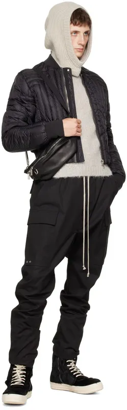 Rick Owens Black Cargobasket Pony Hair 91 BLACK/MILK (RR02B2899 LHL)