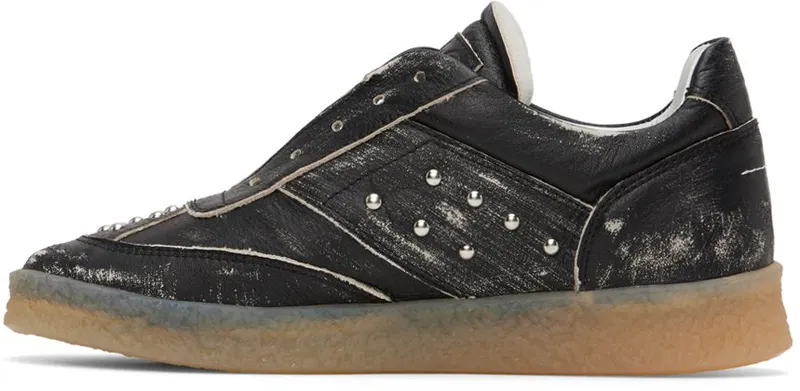 MM6 Maison Margiela Black Distressed T8013 Black (S66WS0076 P2232)