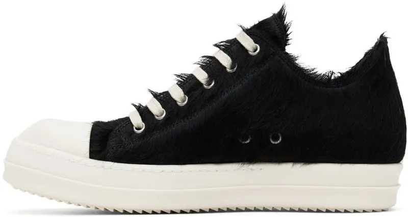Rick Owens Black Fur 911 BLACK/MILK/MILK (RR02B2891 LHL)