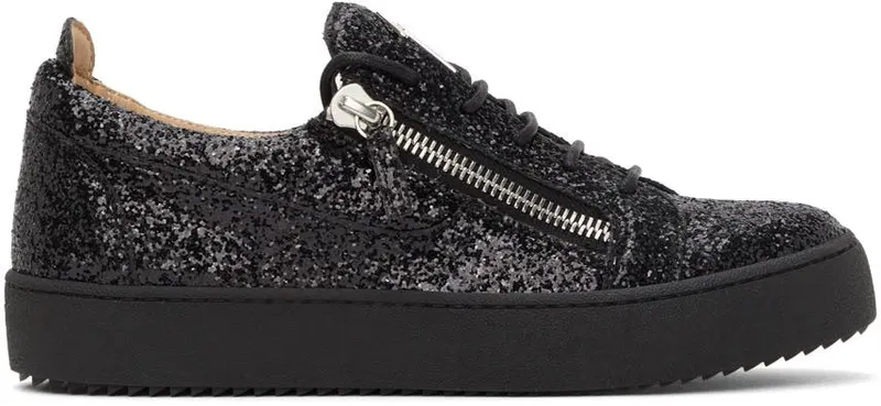 Giuseppe Zanotti Black Glitter Birel GLTTNR+NR+N (RM90000 81976)