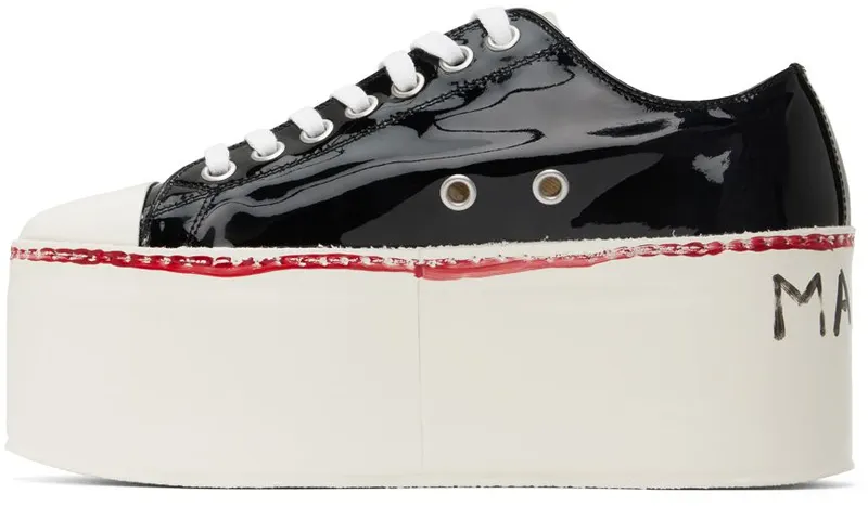 Marni Black Gooey Platform 00N99 BLACK (SNZU013008 P4347)