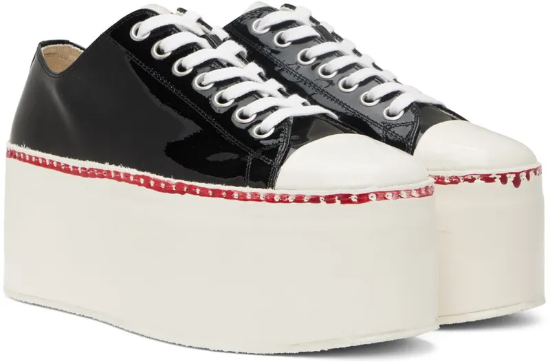 Marni Black Gooey Platform 00N99 BLACK (SNZU013008 P4347)