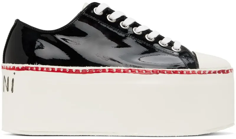 Marni Black Gooey Platform 00N99 BLACK (SNZU013008 P4347)