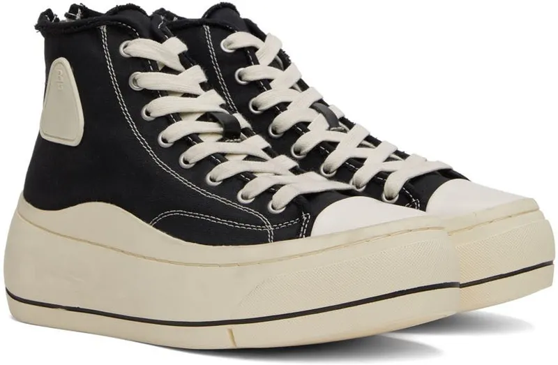 R13 Black Kurt High-Top BLACK CANVAS (R13S7029-001)