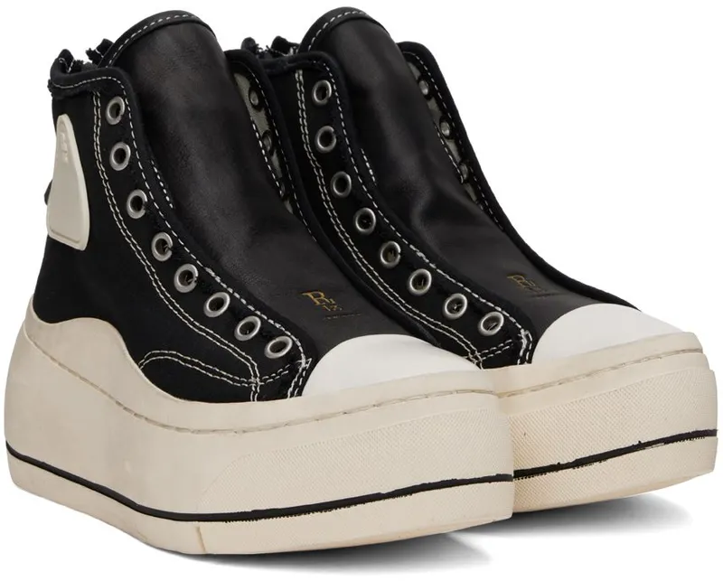 R13 Black Lace Free Kurt High-Top Wxblk (R13S5032-003)