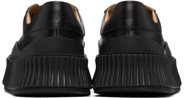 Jil Sander Black Leather Platform 001 BLACK (JI32535A_12280)