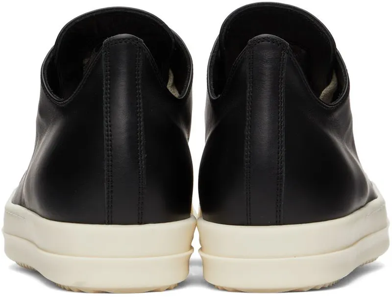 Rick Owens Black Leather 911 BLACK/MILK (RU02B2891 LPO)
