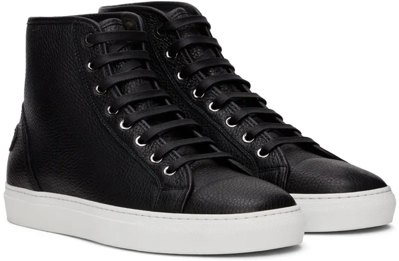 Brioni Black Leather 1000 BLACK (QFLG0L P7731)