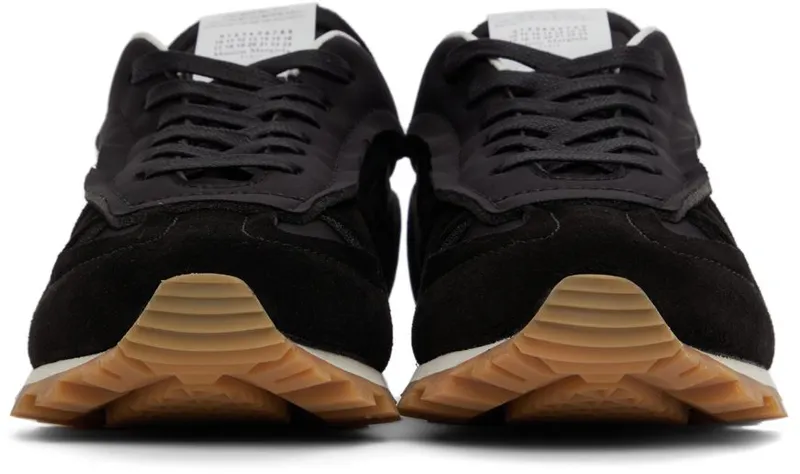 Maison Margiela Black Nylon Runner H8874 BLACK / BLACK (S37WS0579 P4311)