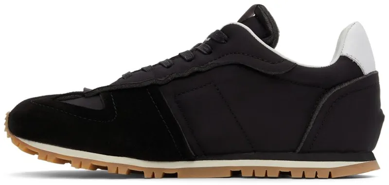 Maison Margiela Black Nylon Runner H8874 BLACK / BLACK (S37WS0579 P4311)