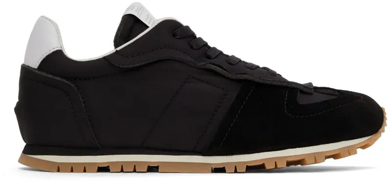 Maison Margiela Black Nylon Runner H8874 BLACK / BLACK (S37WS0579 P4311)