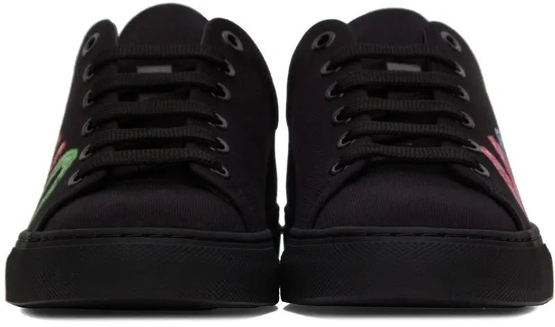Moschino Black Painted Logo Low 00A Black (MA15252G0D M6M 00A)