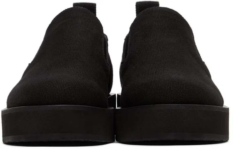 Jil Sander Black Slip-On Platform 001 Black (JS37050B_14042)
