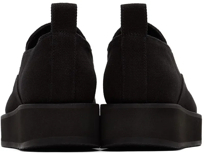Jil Sander Black Slip-On Platform 001 Black (JS37050B_14042)