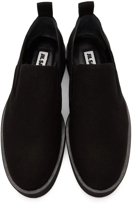 Jil Sander Black Slip-On Platform 001 Black (JS37050B_14042)