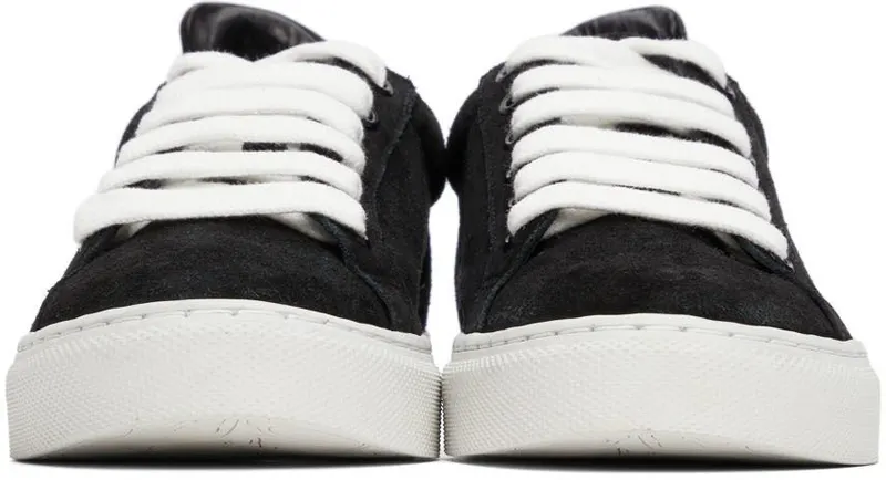Sophia Webster Black Suede Butterfly Low Black & White (SAW21173)