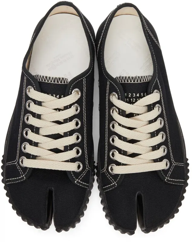 Maison Margiela Black Tabi Low-Top Sneaker T8013 Black (S58WS0193 P4291)